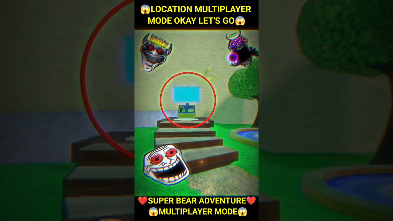Super Bear Adventure Location Multiplayer Mode Okay Let's Go😱#shorts