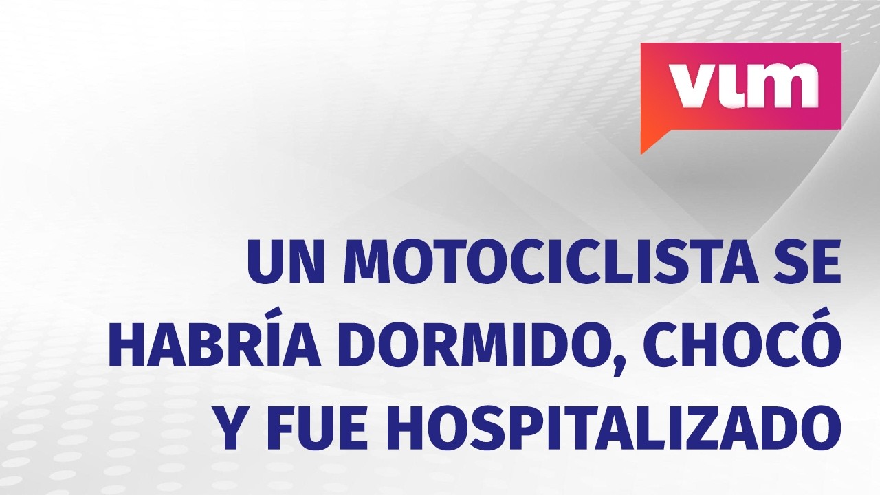 Mendoza: Un motociclista se habría quedado dormido, chocó en la Costanera y fue hospitalizado