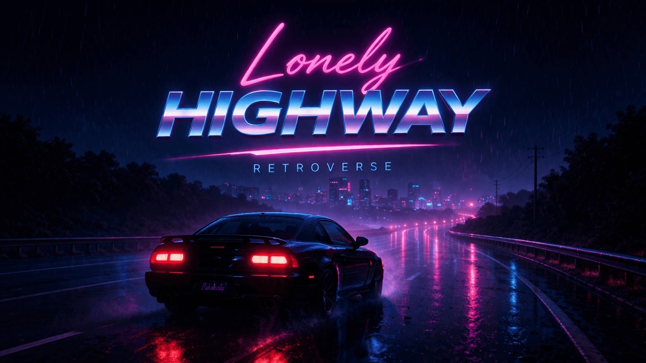 Lonely Highway &ndash; Emotional Synthwave Night Drive | Retroverse