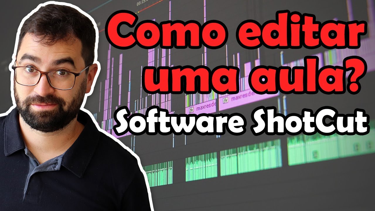 Editando os seus vídeos | ShotCut - Como gravar aulas? | Tutorial - Prof. Gui