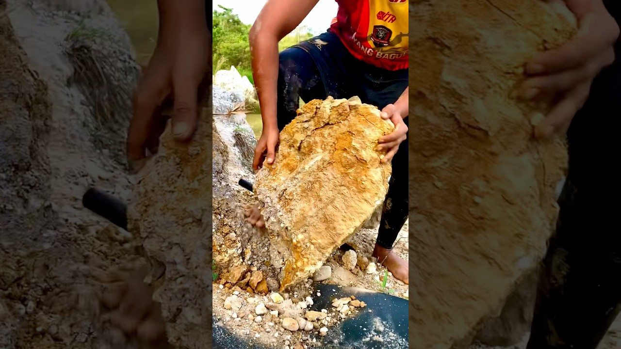 lump of earth filled with gold 