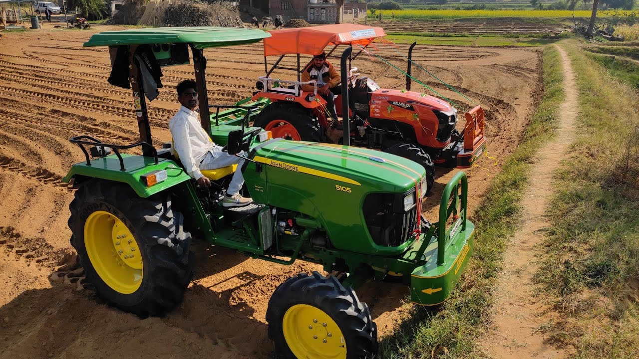 John Deere 5105 V/s Kabota 4501|| JD40 HP ने पीछे छोड़ दिया 45HP kabota ट्रैक्टर को ||