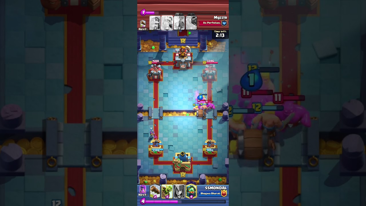 WATCH TILL THE END 🔥 One Mistake = Game Over 😬 | Clash Royale Shorts