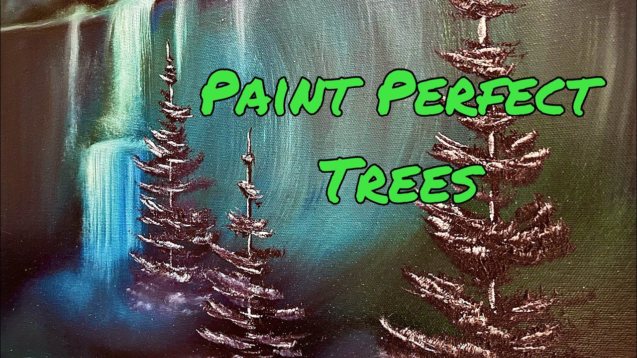 How to Paint Perfect Evergreen Trees - Oil Painting Tutorial