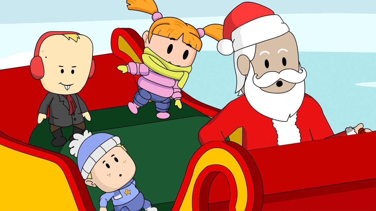 Visiting Santa's Toy Shop in the North Pole! Baby Alan Cartoon Christmas Special