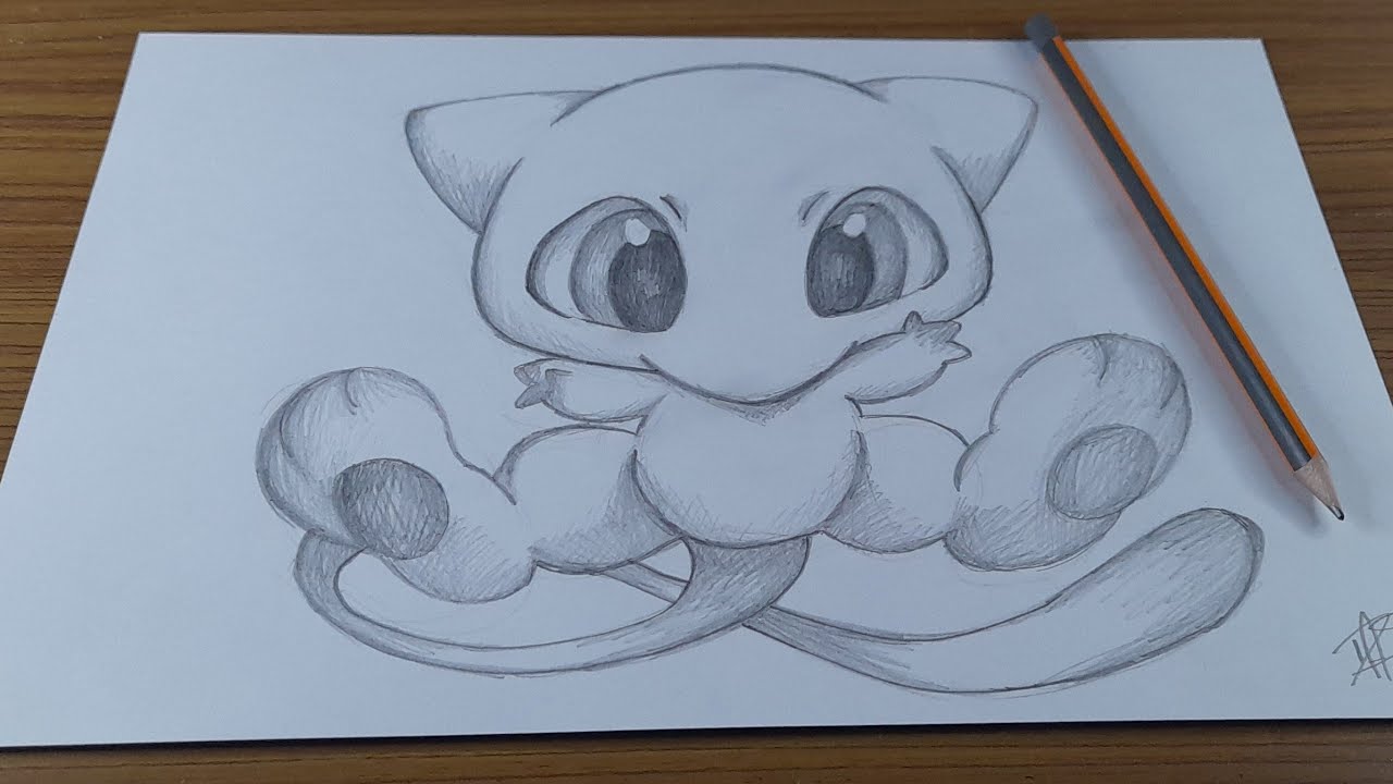 COMO DESENHAR O MEW