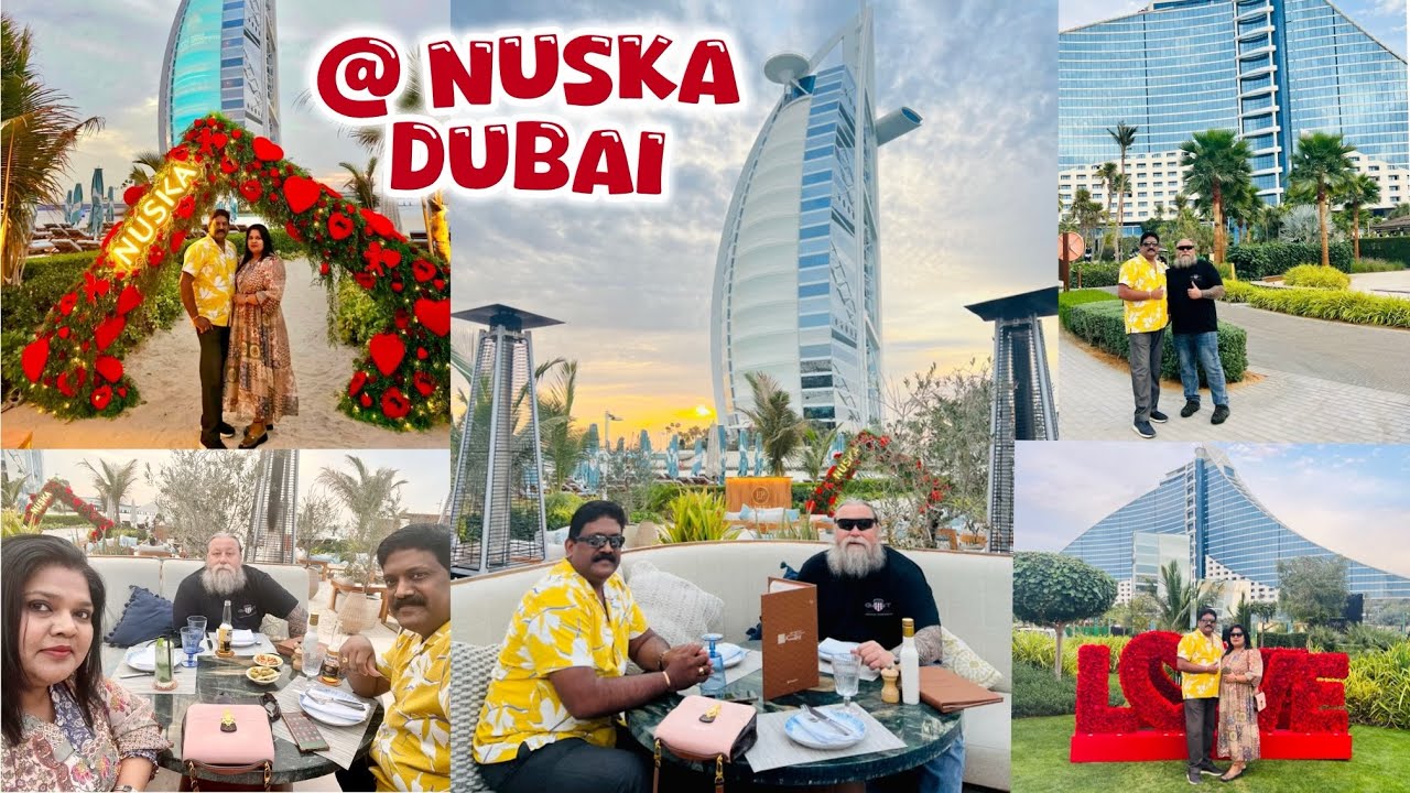 Nuska Dubai @ Jumeirah  Beach Hotel | Stunning View of Burj Al Arab ❤️ #2025 #dubai
