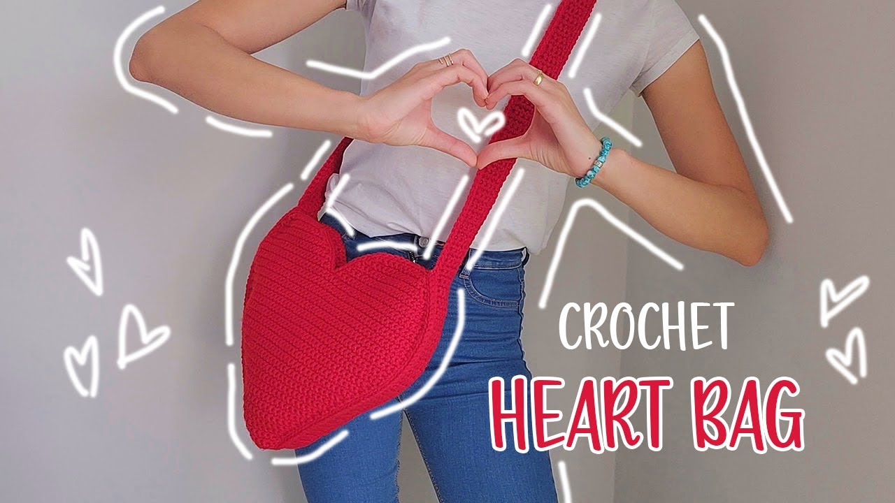 Crochet Heart Bag | Crochet Tutorial