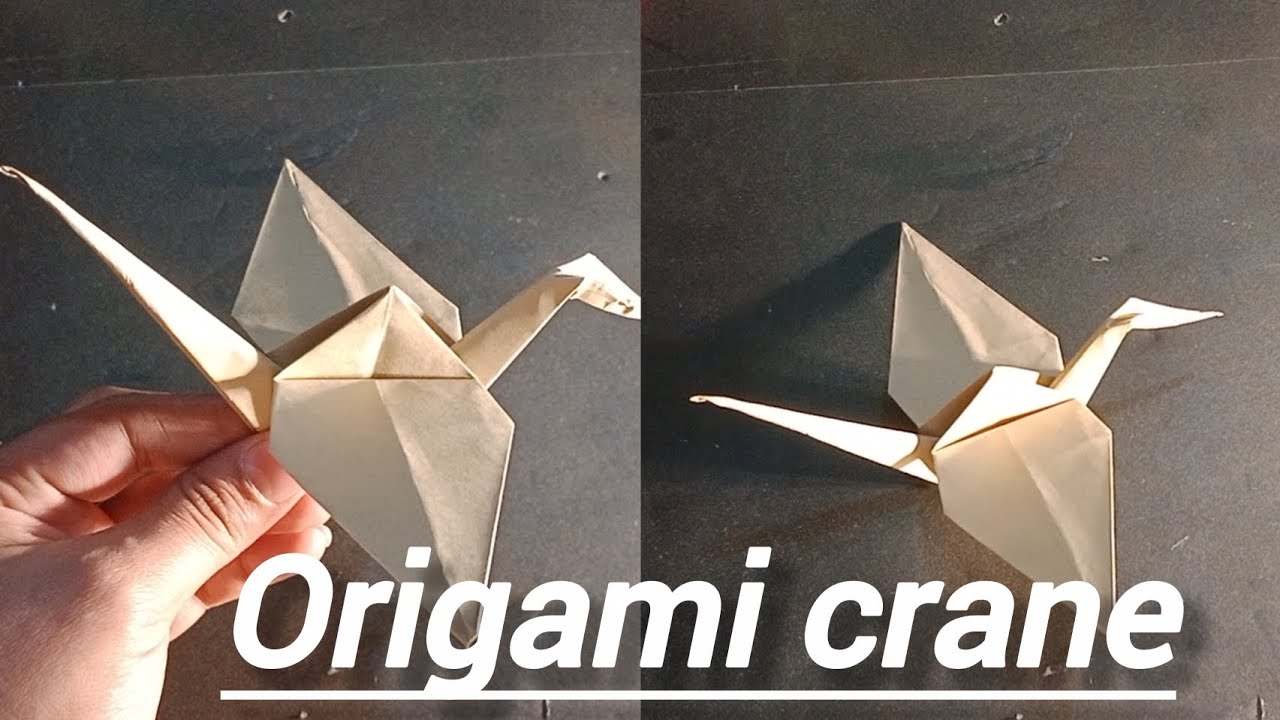 How to make origami crane#diy #artandcraft #viralvideo #papercraft #art with zaryal#inshot#trending 