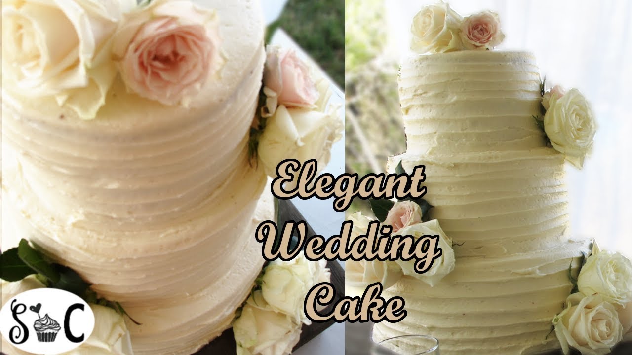 How to make an ELEGANT WEDDING CAKE | Sweetwater Cakes