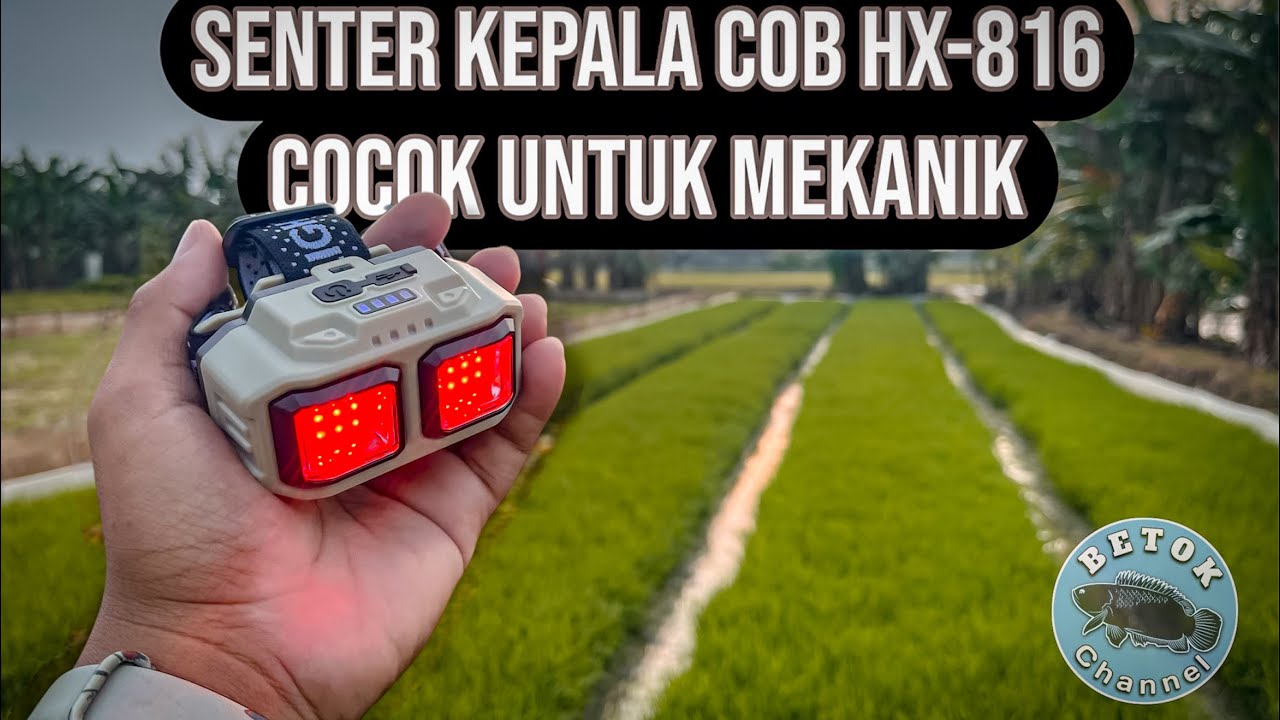 SENTER KEPALA COB HX-816 SENTER KEPALA YANG WORT IT DI BELI MEKANIK