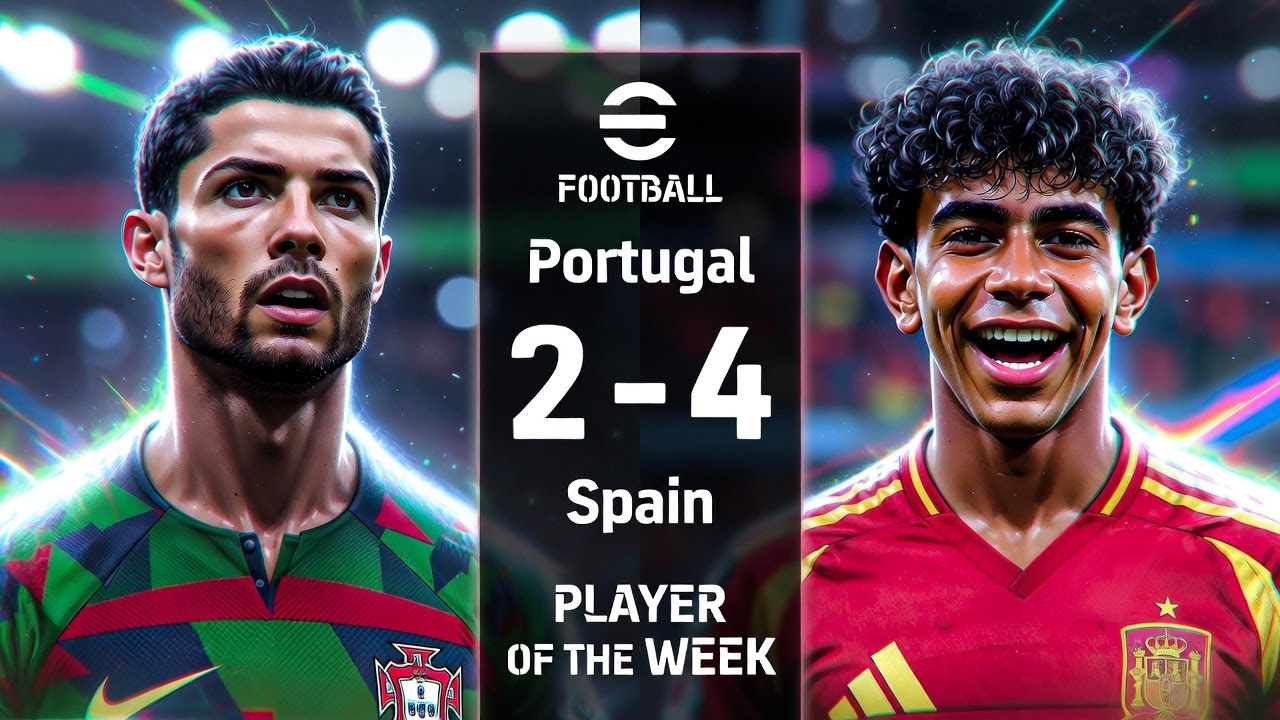 Spain's Epic Victory! Portugal vs Spain eFootball Gameplay
