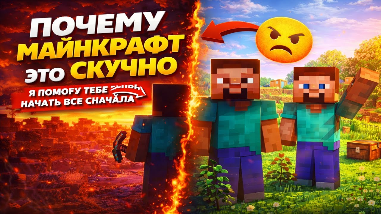 ПОЧЕМУ МАЙНКРАФТ ЭТО СКУЧНО. ПРОБЛЕМА В ТЕБЕ