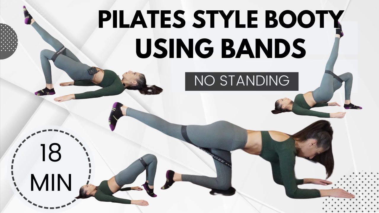 pilates booty workout // Pilates Band Workout // No Standing Workout // No Standing Glute Workout