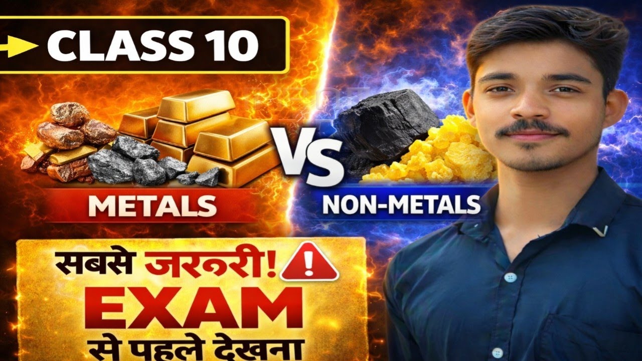 Exam से पहले देख लो 😱 | Metals & Non-Metals One Shot 💯 #science #exam2026 