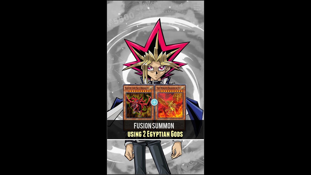 Yugioh Duel Links - Fusion summon using 2 Egyptian Gods!