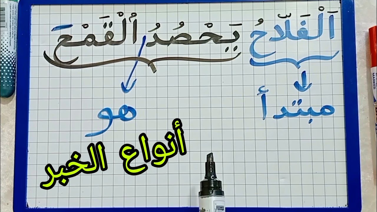 الدرس250:أنواع الخبر (تتمة)/الخبر جملة فعلية  و شبه جملة و كيف تميز بينهما
