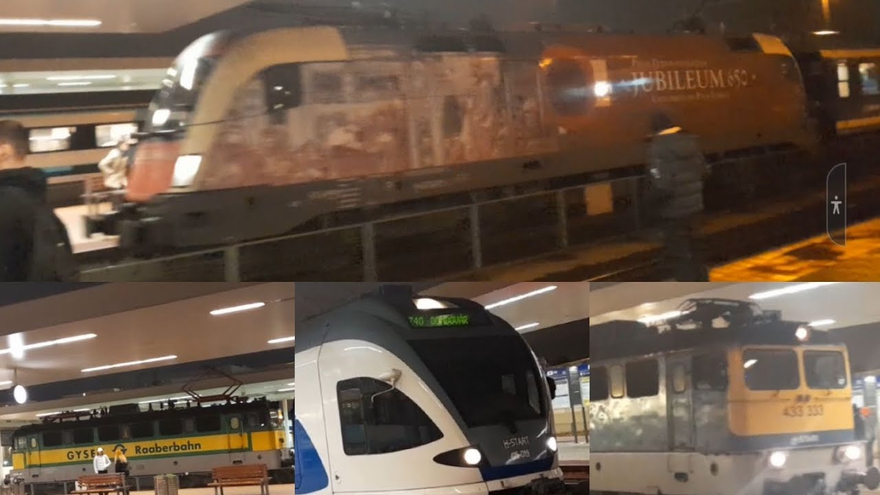 Esti vonatforgalom Kelenföldön