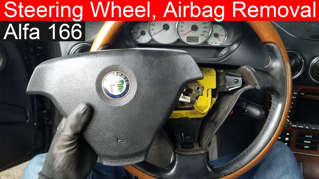 Alfa Romeo 166 Steering Wheel, Airbag Removal