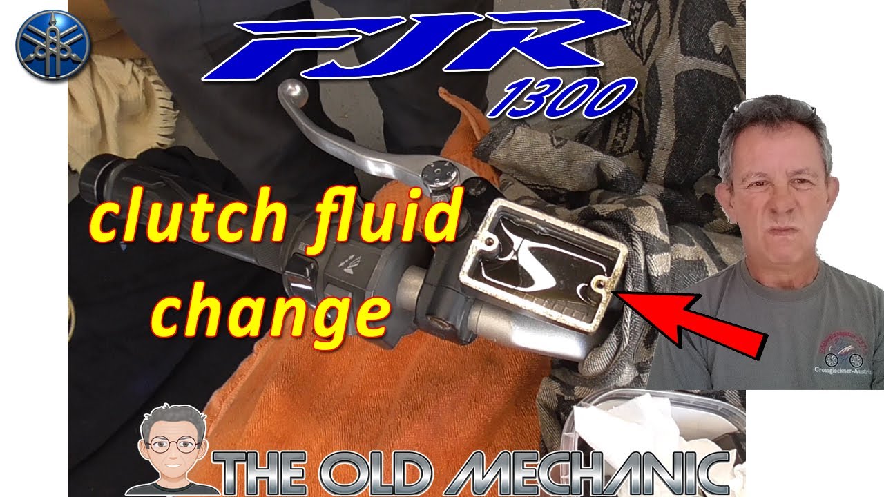 YAMAHA FJR1300 CLUTCH FLUID CHANGE ! Is THIS EASY..? let me show it to you 👨‍🔧---🏍