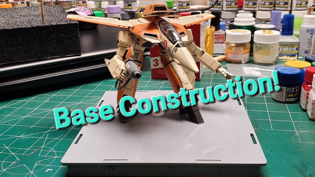 Hasegawa macross VF1D commission project part 8,  Base construction 