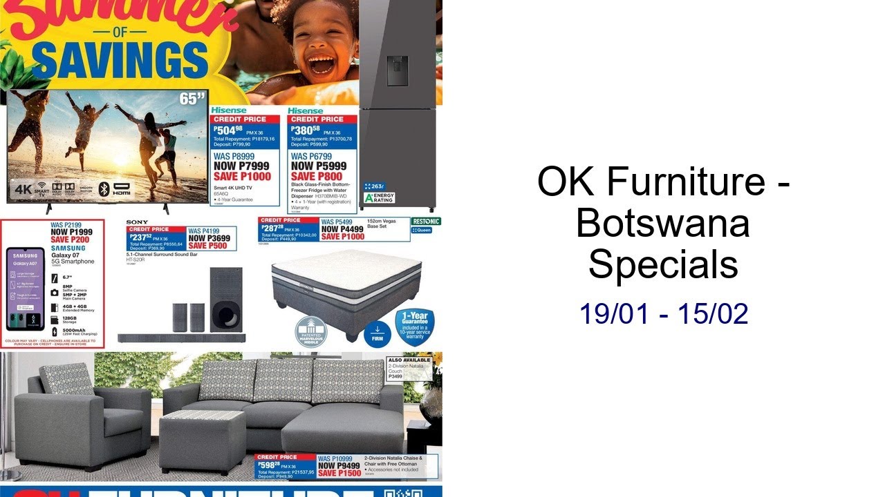 OK Furniture - Botswana Specials 19/01 - 15/02
