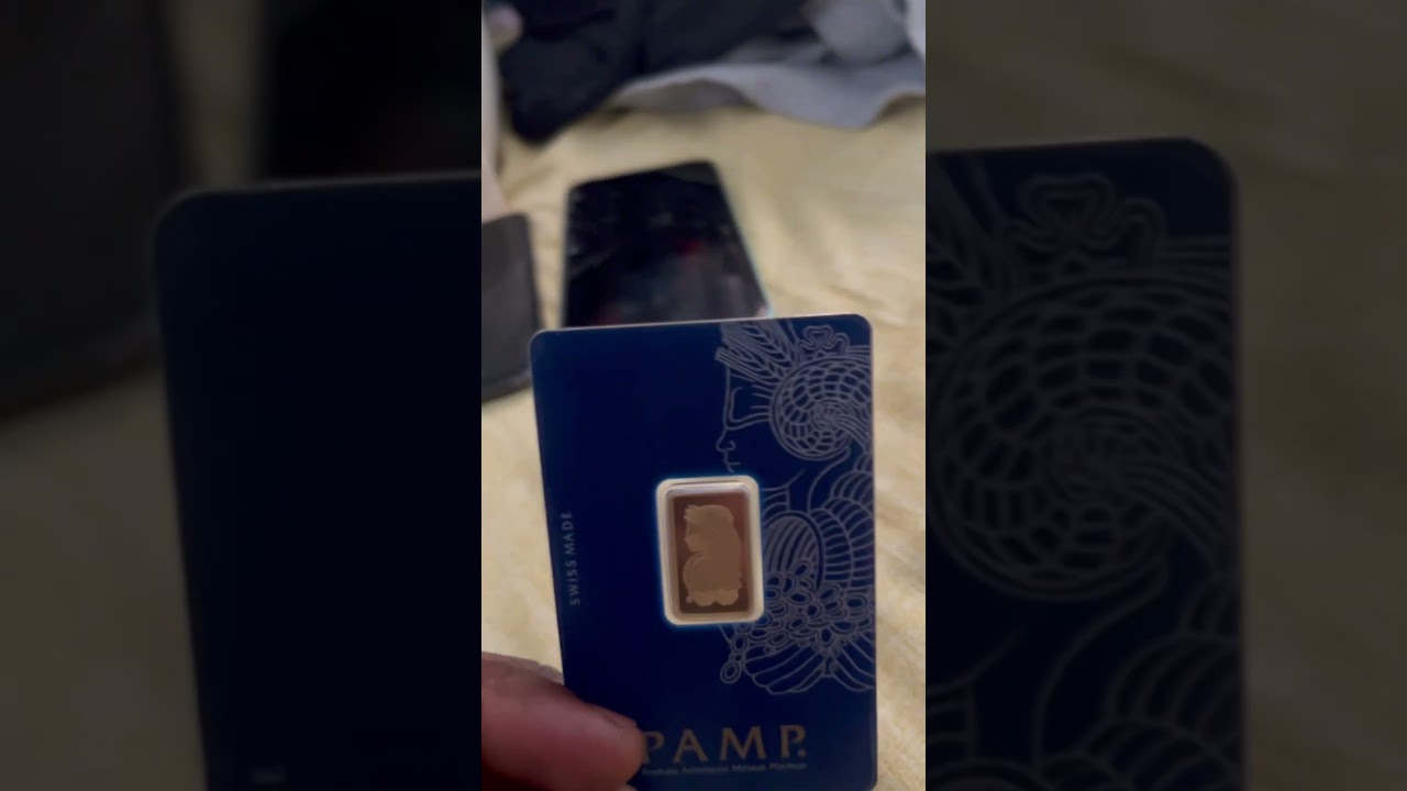 5 gram gold Suisse pamp Bar #pamp #gold #goldbar #bullion