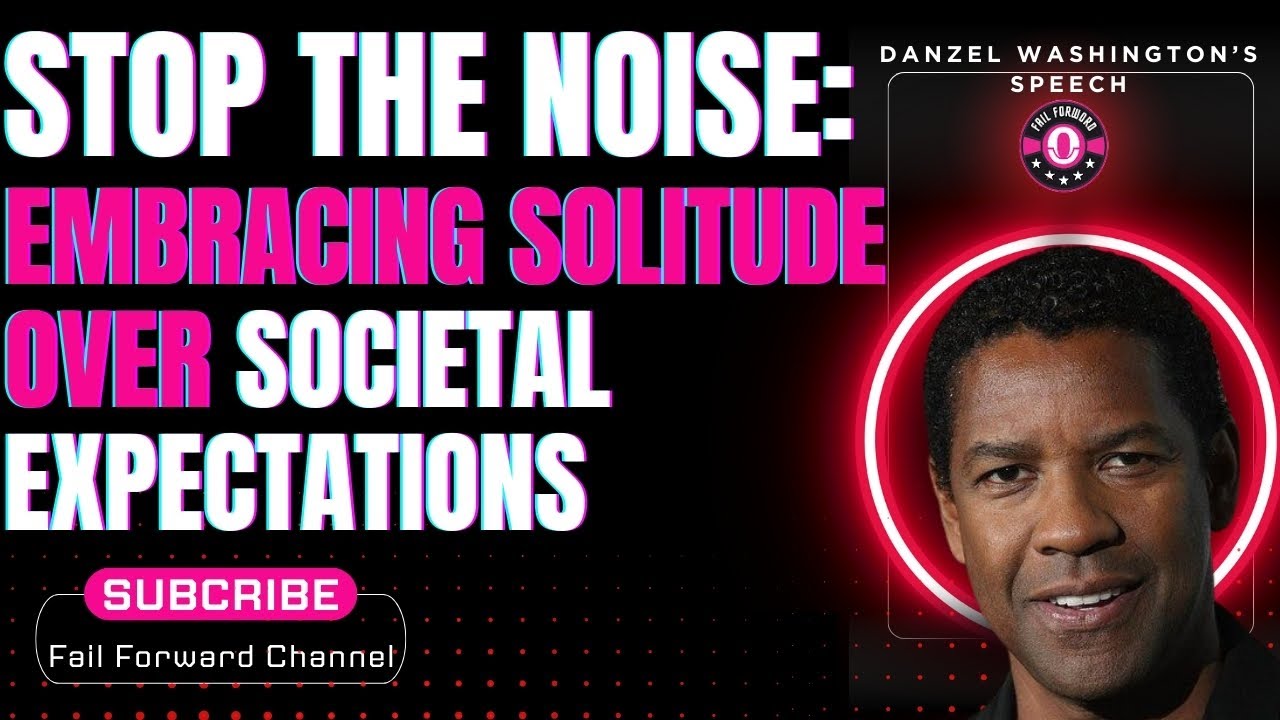 Stop the noise embracing solitude over societal expectations 