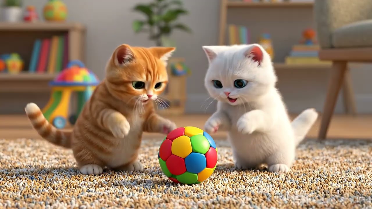 A Simple Game Turned Competitive… Until Mama Cat Stepped In