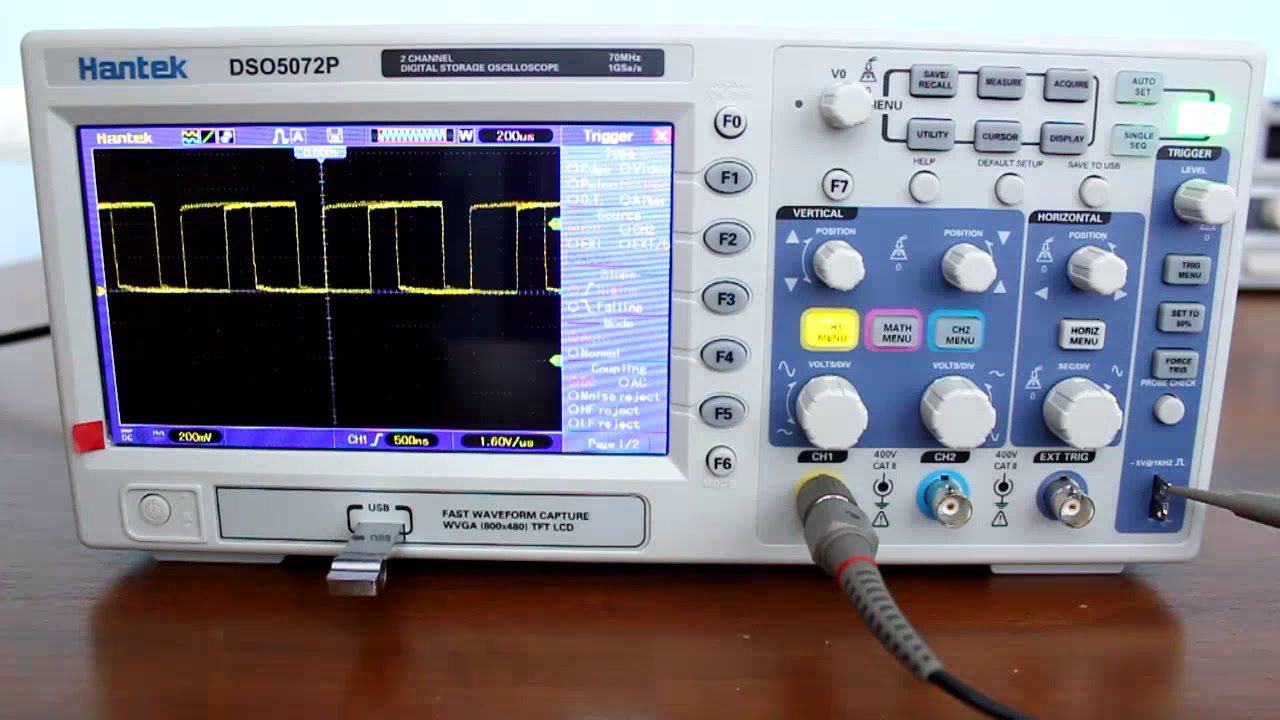 Осциллограф DSO5072P Hantek. Обзор функциональности. Часть 2