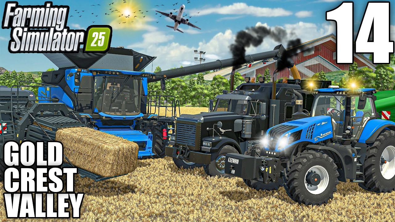 Cutting 350.000L of WHEAT /w The BEAST Harvester | Gold Crest Valley 3.0 |#14 | Farming Simulator 25