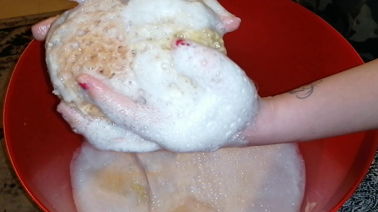 Asmr dish soap soapy squeeze 💜