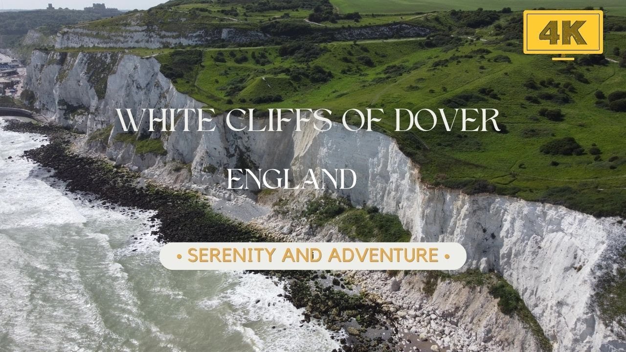Drone footage of White Cliffs of Dover