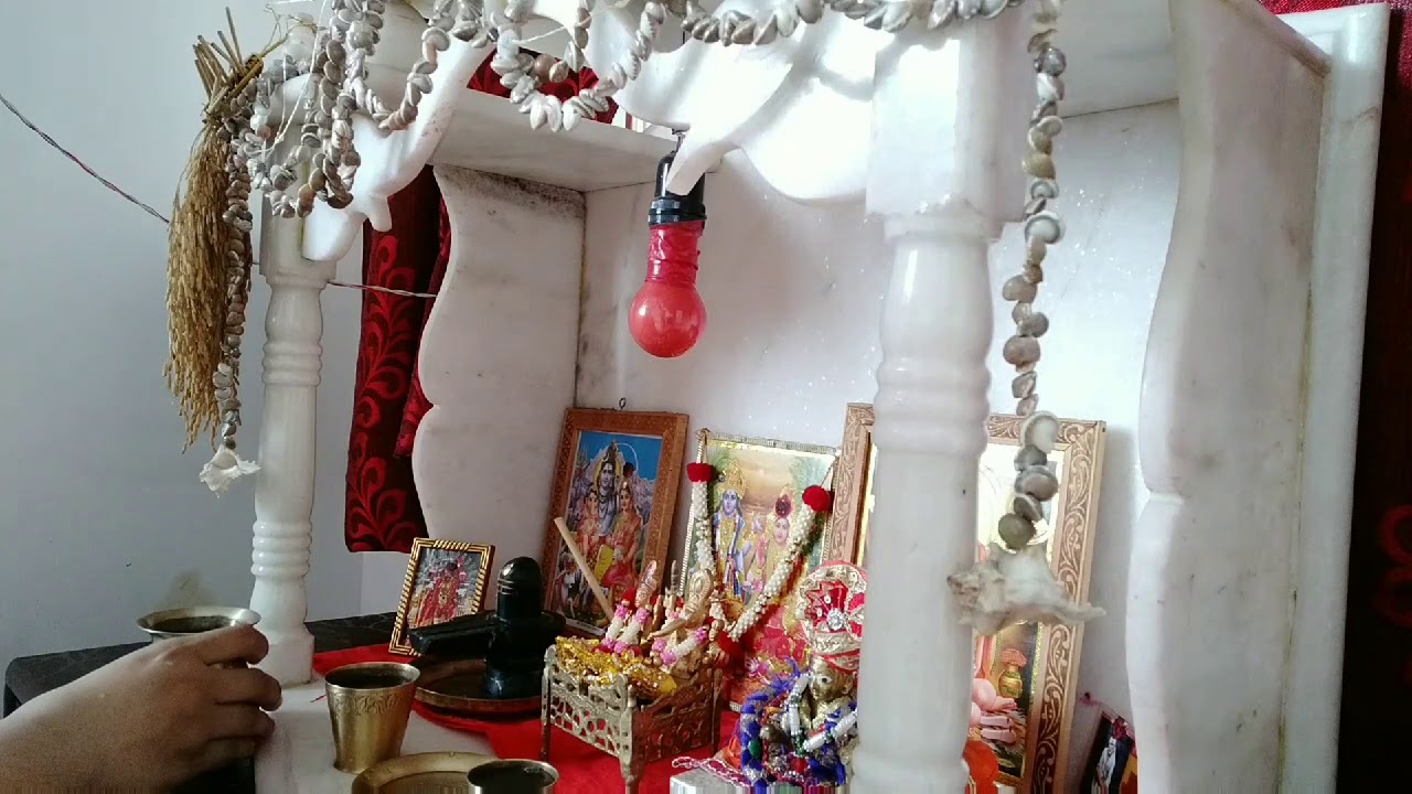 Daily Morning Puja Vidhi at Small Home Mandir ..