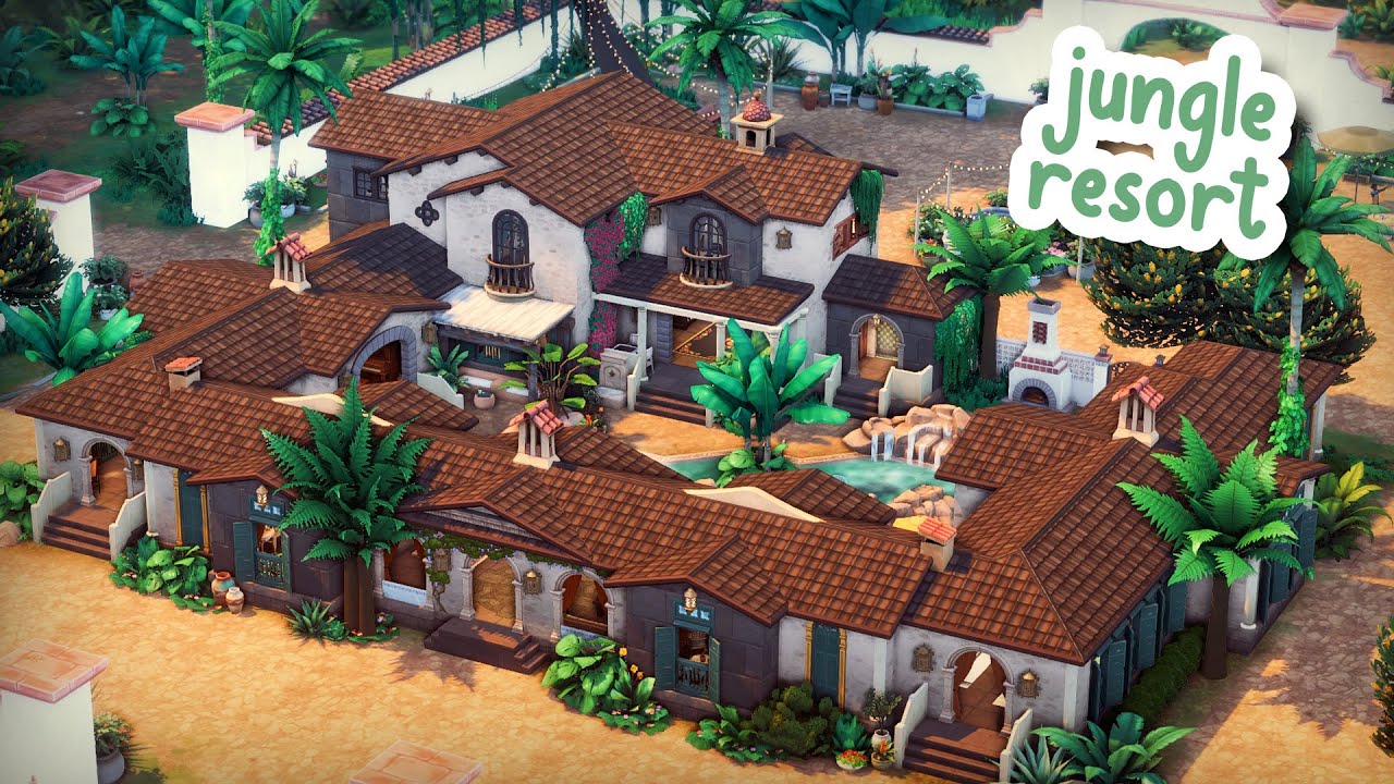 Jungle Resort 🐍 || The Sims 4 Speed Build