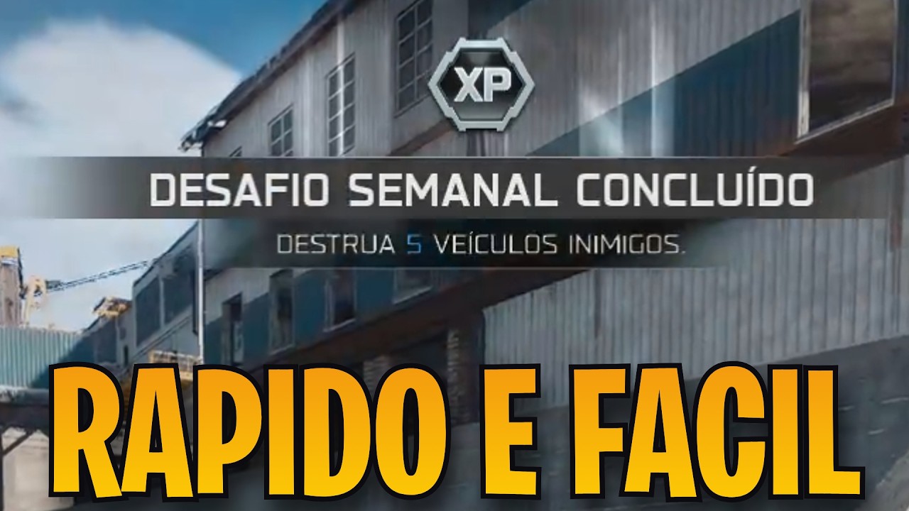 COMO COMPLETAR O DESAFIO SEMANAL DESTRUA 5 VEÍCULOS INIMIGOS RÁPIDO E FÁCIL NO WARZONE