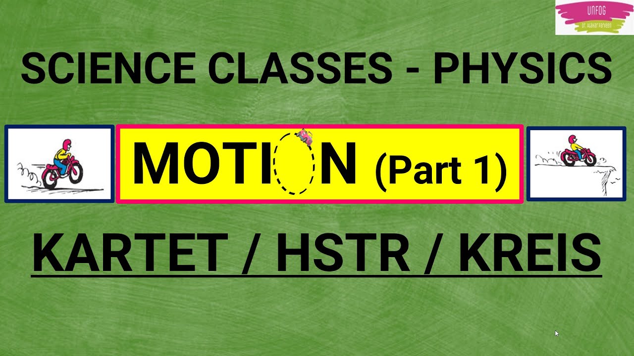 MOTION 🚗: SCIENCE CLASS (KARTET EXAM PREPARATION)