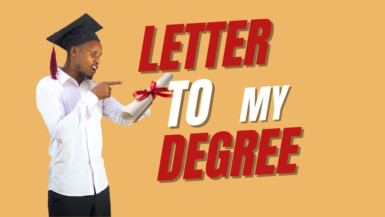 LETTER TO MY DEGREE - I HATE YOU