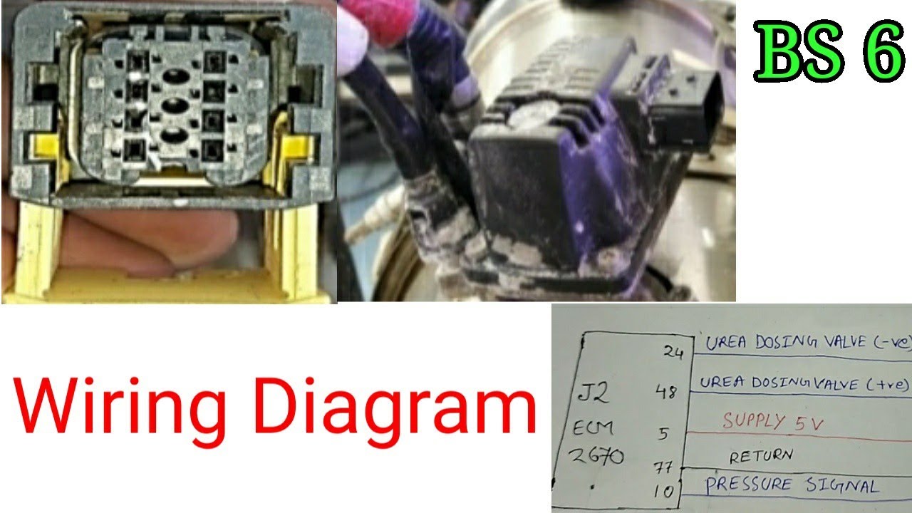 BS 6 Wiring Diagram of Dosing Valve/Unit  TATA CUMMINS 2670 C J2