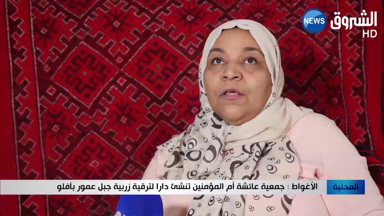 الأغواط : جمعية عائشة أم المؤمنين تنشئ دارا لترقية زربية جبل عمور بآفلو