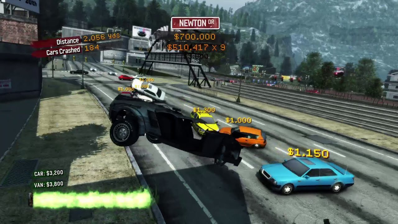 Burnout Paradise Remastered - Showtime Record ($27+ Million, 500+ Cars)