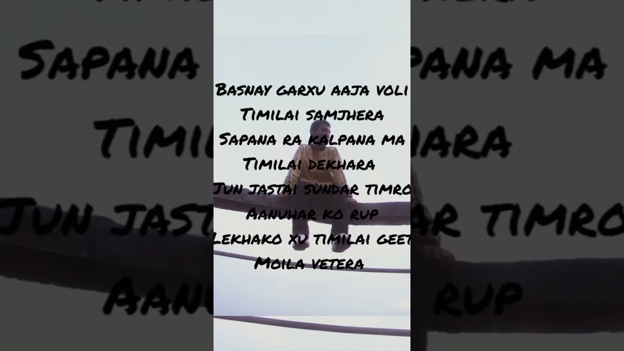 Basnay garchu aja bholi timilai samjhara, one take. 