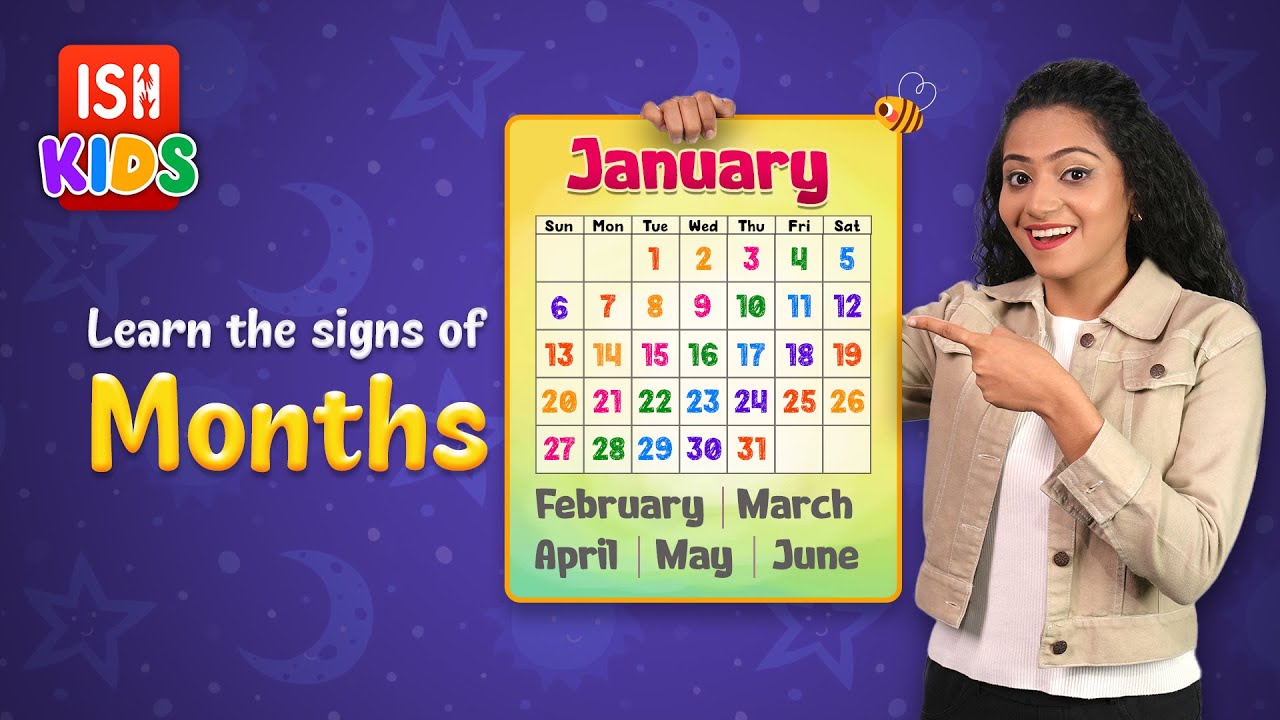 Teaching Kids the Months in Indian Sign Language | Fun and Easy Tutorial | ISH Kids