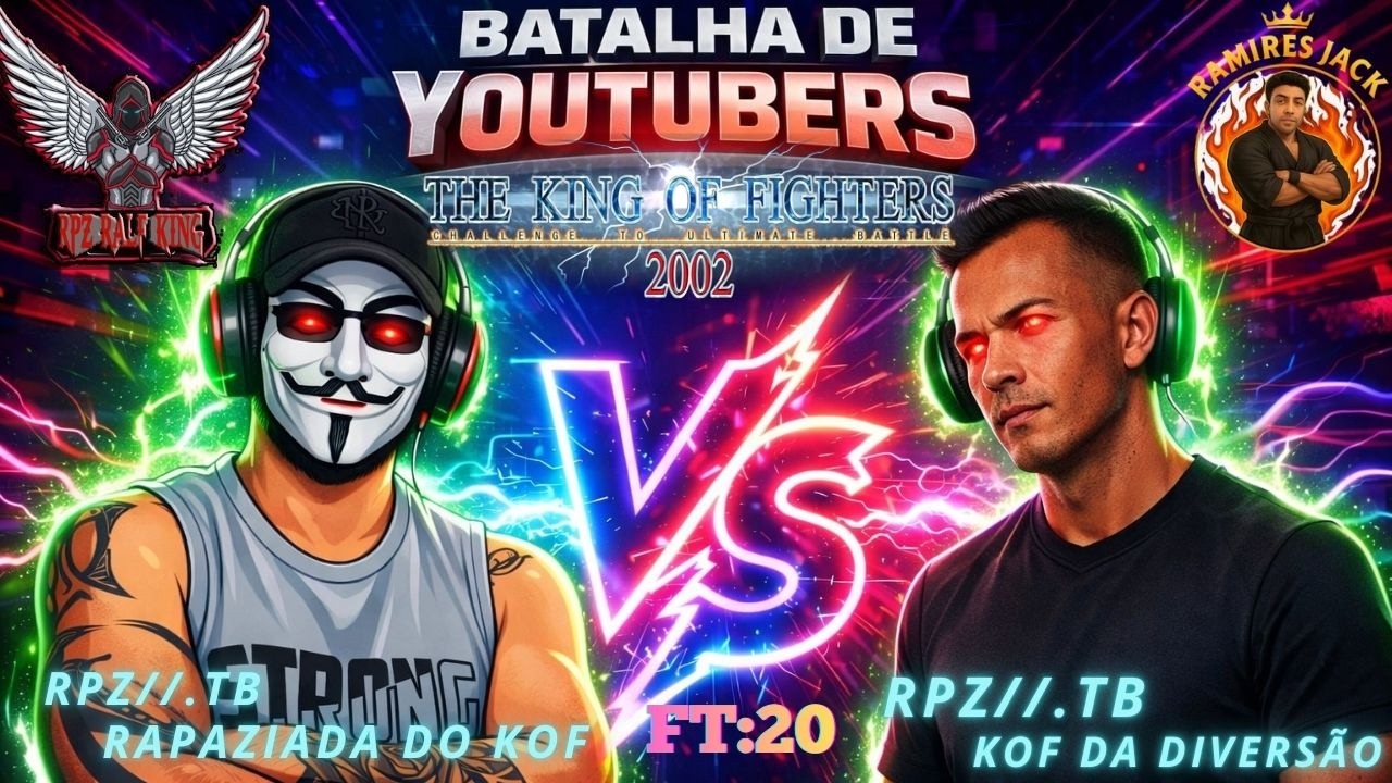LIVE: QUADRO NOVO NO CANAL BATALHA DE YOUTUBERS RANDON VS TRIO  RPAZIADA DO KOF VS KOF DA DIVERSÃO