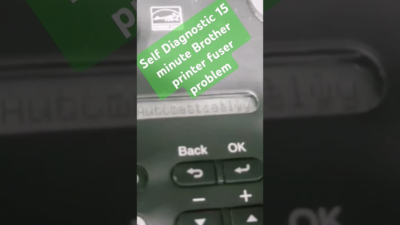 Self Diagnostic 15 minute Brother printer fuser problem #printerrepair #selfdiagnostic #01617589582