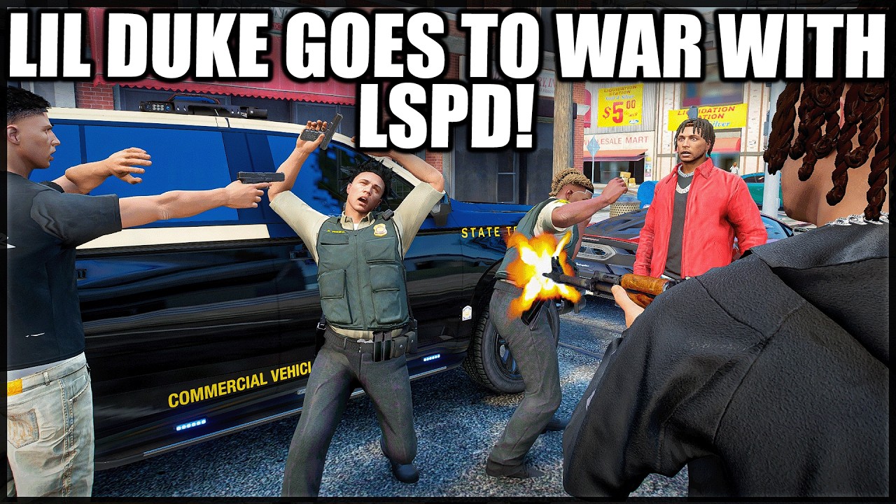 Lil Duke Goes To War With LSPD! | GTA RP | GrizzleyWorld Whitelist