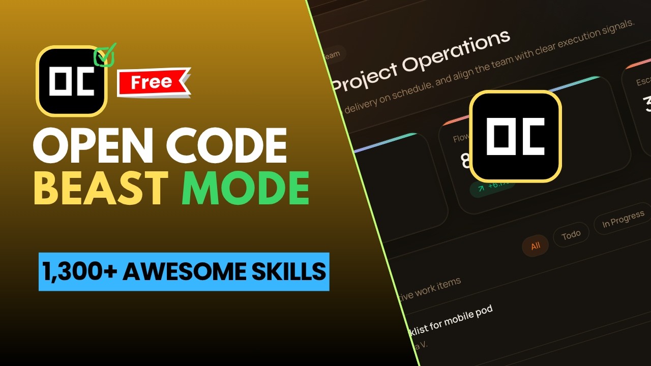 Supercharge OpenCode With 1300+ Free Skills in One Command Makes It 100x  Powerful