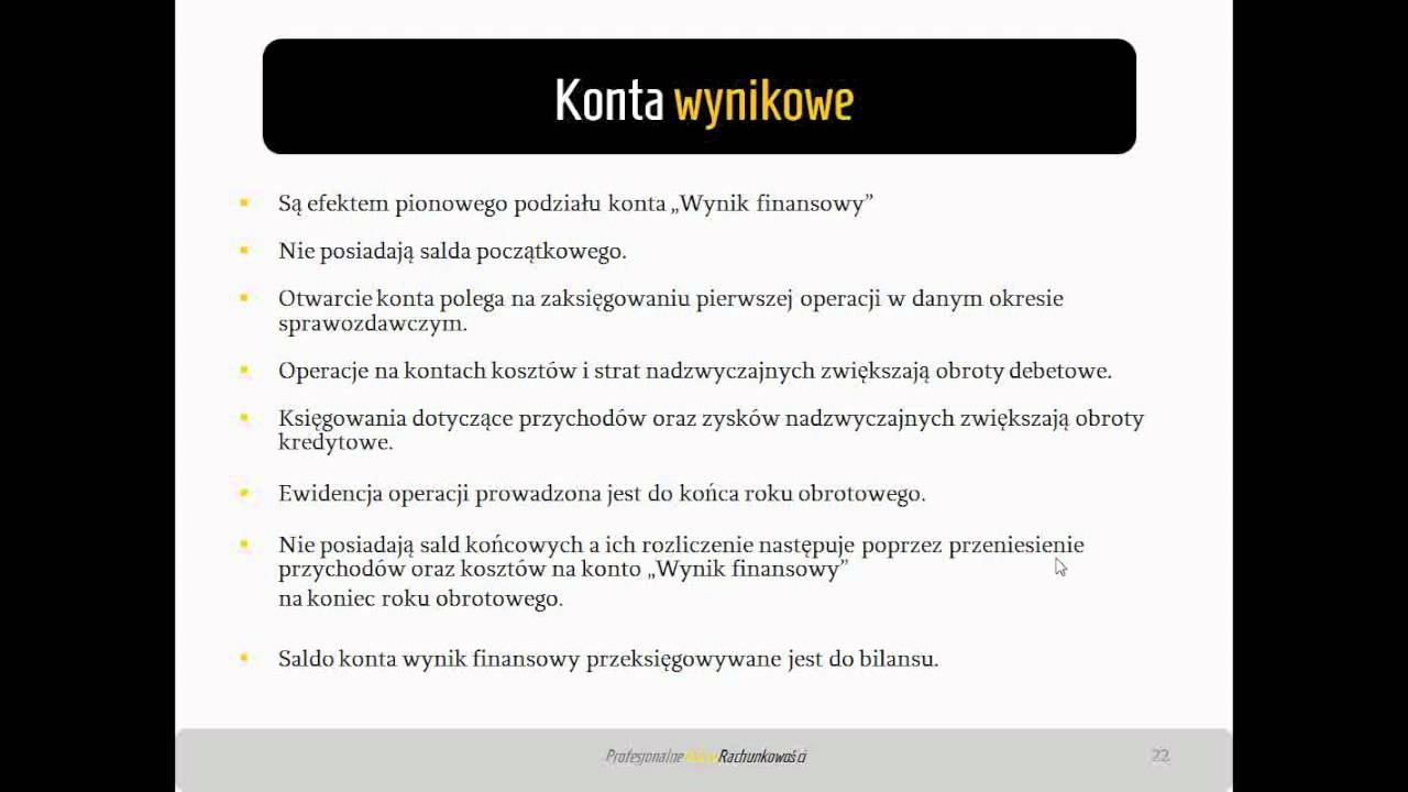 4. Konta wynikowe
