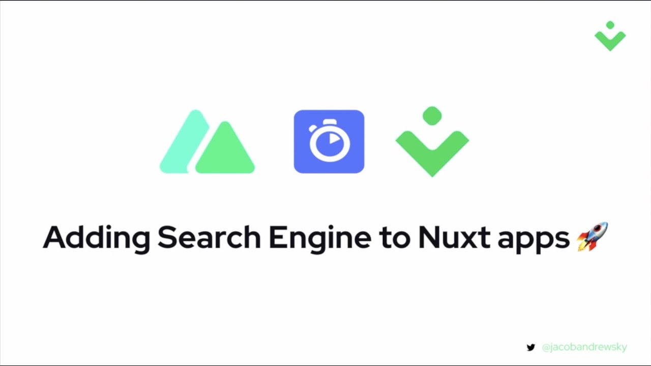 Adding a search engine to Nuxt apps, Jakub Andrzejewski
