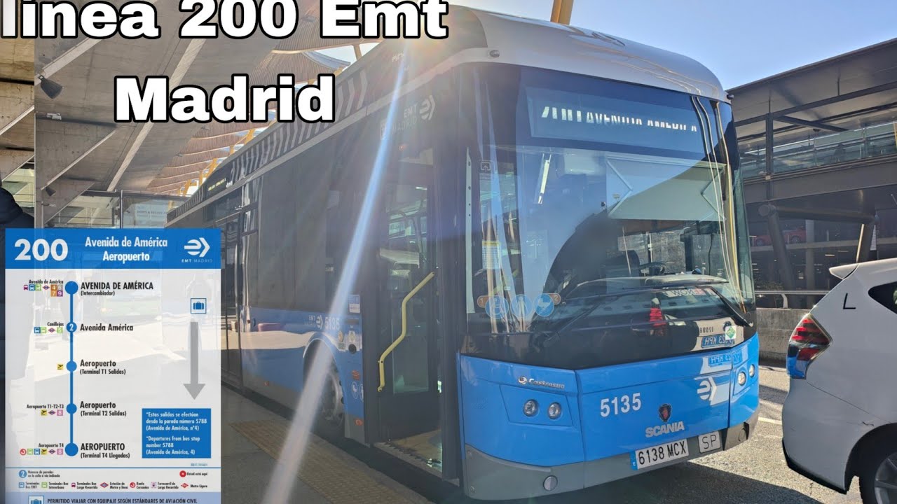 Línea 200: Aeropuerto T4 hasta Avenida de América . Emt Madrid
